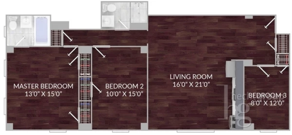 4 bedrooms apartment for rent in East Village - Manhattan, New York