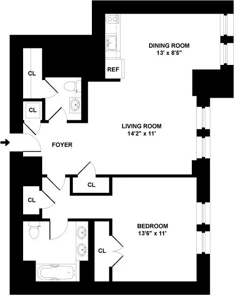 1 bedroom apartment for rent in Midtown West - Manhattan, New York