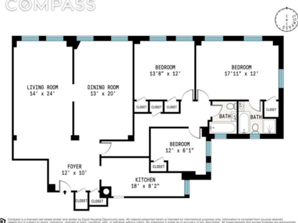 3 bedrooms apartment for rent in Upper West Side - Manhattan, New York