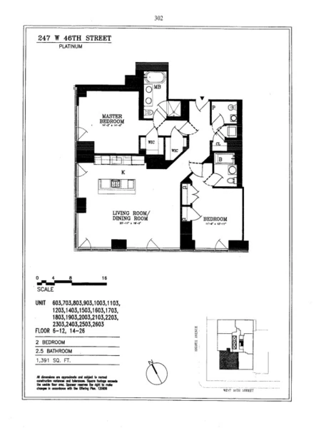 2 bedrooms apartment for rent in Midtown West - Manhattan, New York