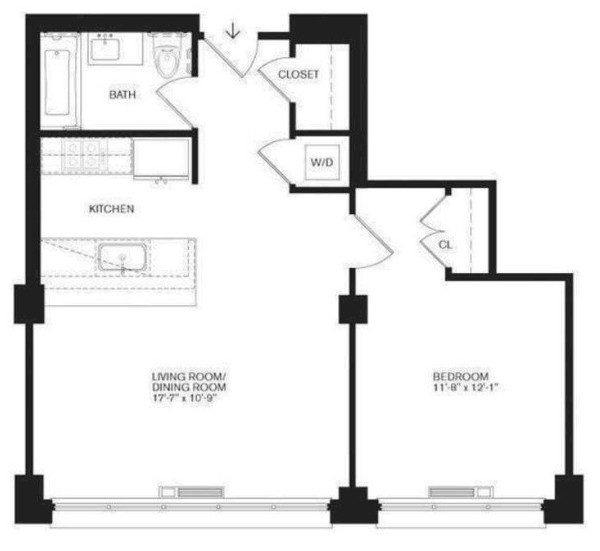 1 bedroom apartment for rent in LIC - Queens, New York