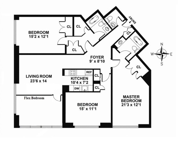 4 bedrooms apartment for rent in Midtown East - Manhattan, New York