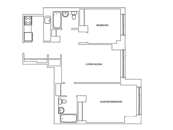 2 bedrooms apartment for rent in Midtown West - Manhattan, New York