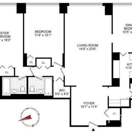 3 bedrooms apartment for rent in Murray Hill - Manhattan, New York