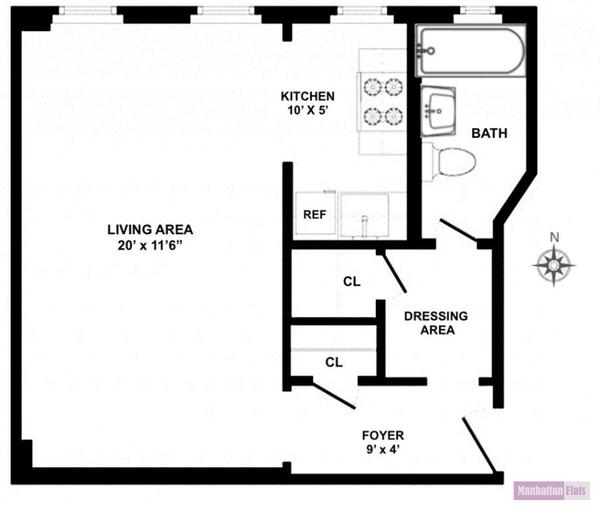 Studio Apartment for rent in Upper West Side - Manhattan, New York