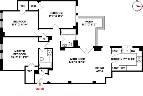 3 bedrooms apartment for rent in Upper West Side - Manhattan, New York