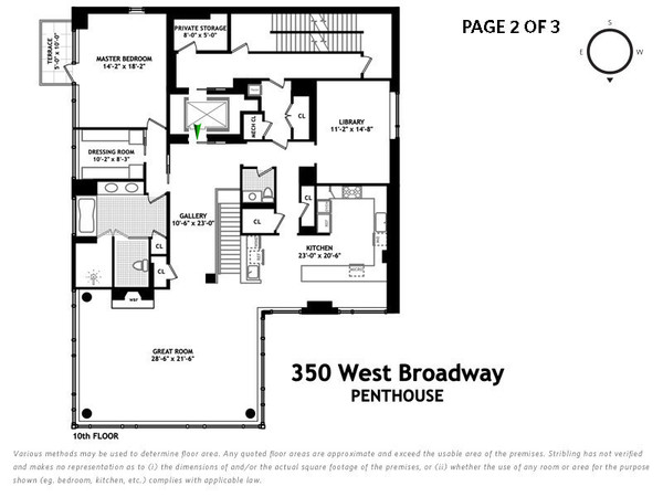 4 bedrooms apartment for rent in Soho - Manhattan, New York