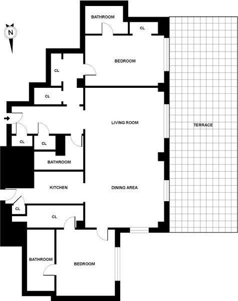 2 bedrooms apartment for rent in Midtown West - Manhattan, New York