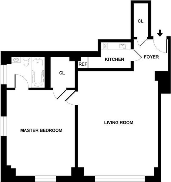 1 bedroom apartment for rent in Midtown West - Manhattan, New York
