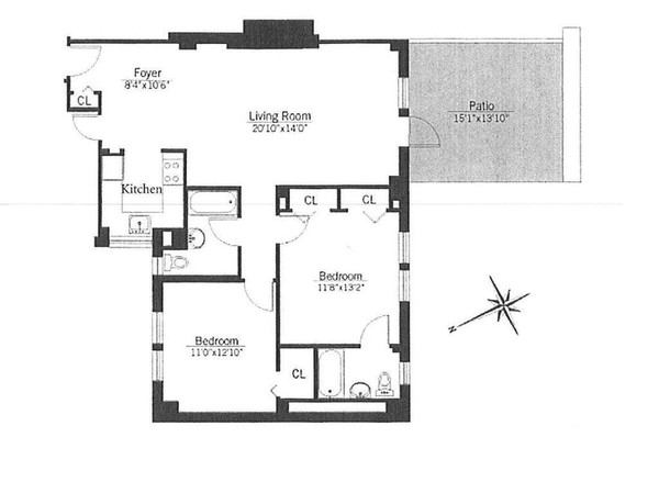 2 bedrooms apartment for rent in Midtown West - Manhattan, New York