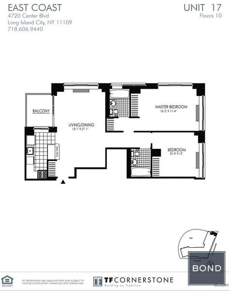 2 bedrooms apartment for rent in LIC - Queens, New York