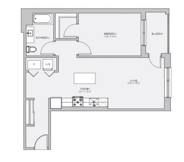 1 bedroom apartment for rent in Roscoe Village - North Side, Chicago