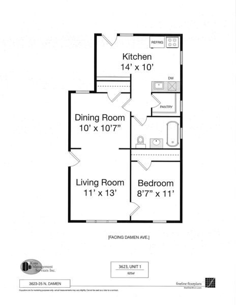 1 bedroom apartment for rent in North Center - North Side, Chicago