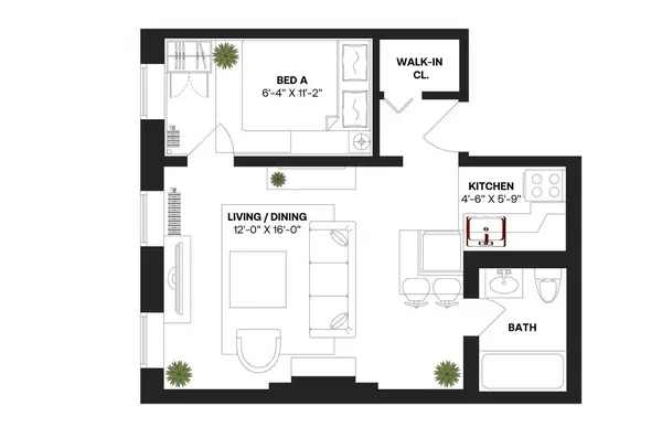 1 bedroom apartment for rent in Midtown West - Manhattan, New York