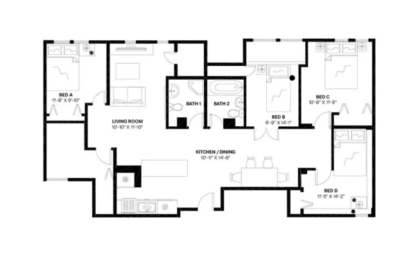 4 bedrooms apartment for rent in Dupont Circle - Washington Northwest, Washington DC
