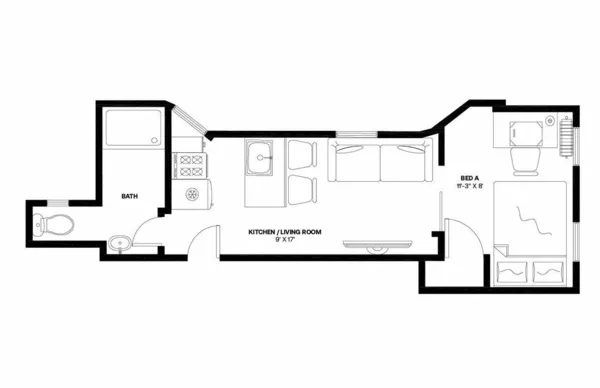 1 bedroom apartment for rent in Midtown West - Manhattan, New York