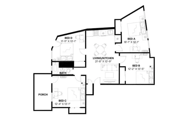 4 bedrooms apartment for rent in Brighton - Boston, Boston