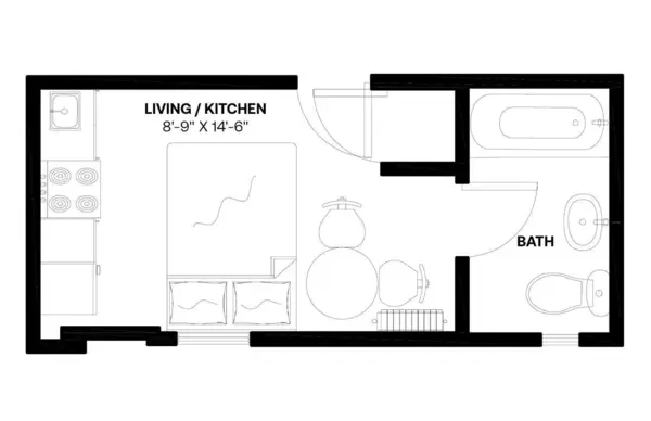 Studio Apartment for rent in Midtown West - Manhattan, New York