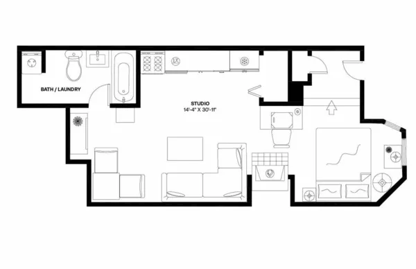 Studio Apartment for rent in Adams Morgan - Washington Northwest, Washington DC
