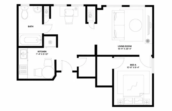 1 bedroom apartment for rent in Boystown - North Side, Chicago