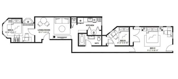 3 bedrooms apartment for rent in Adams Morgan - Washington Northwest, Washington DC