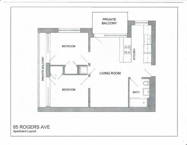 2 bedrooms apartment for rent in Crown Heights - Brooklyn, New York