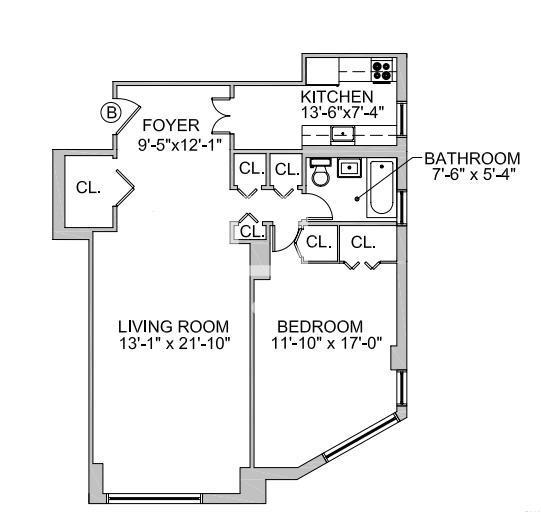 1 bedroom apartment for rent in East Village - Manhattan, New York