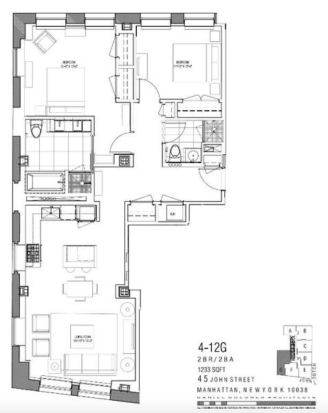 2 bedrooms apartment for rent in Financial District - Manhattan, New York