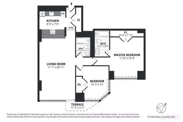 2 bedrooms apartment for rent in Upper West Side - Manhattan, New York
