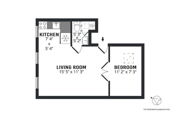 1 bedroom apartment for rent in Bushwick - Brooklyn, New York